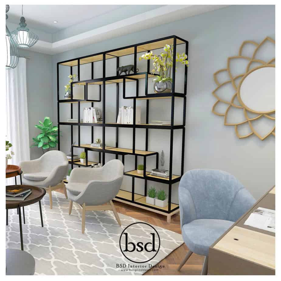 Etagere in a home office