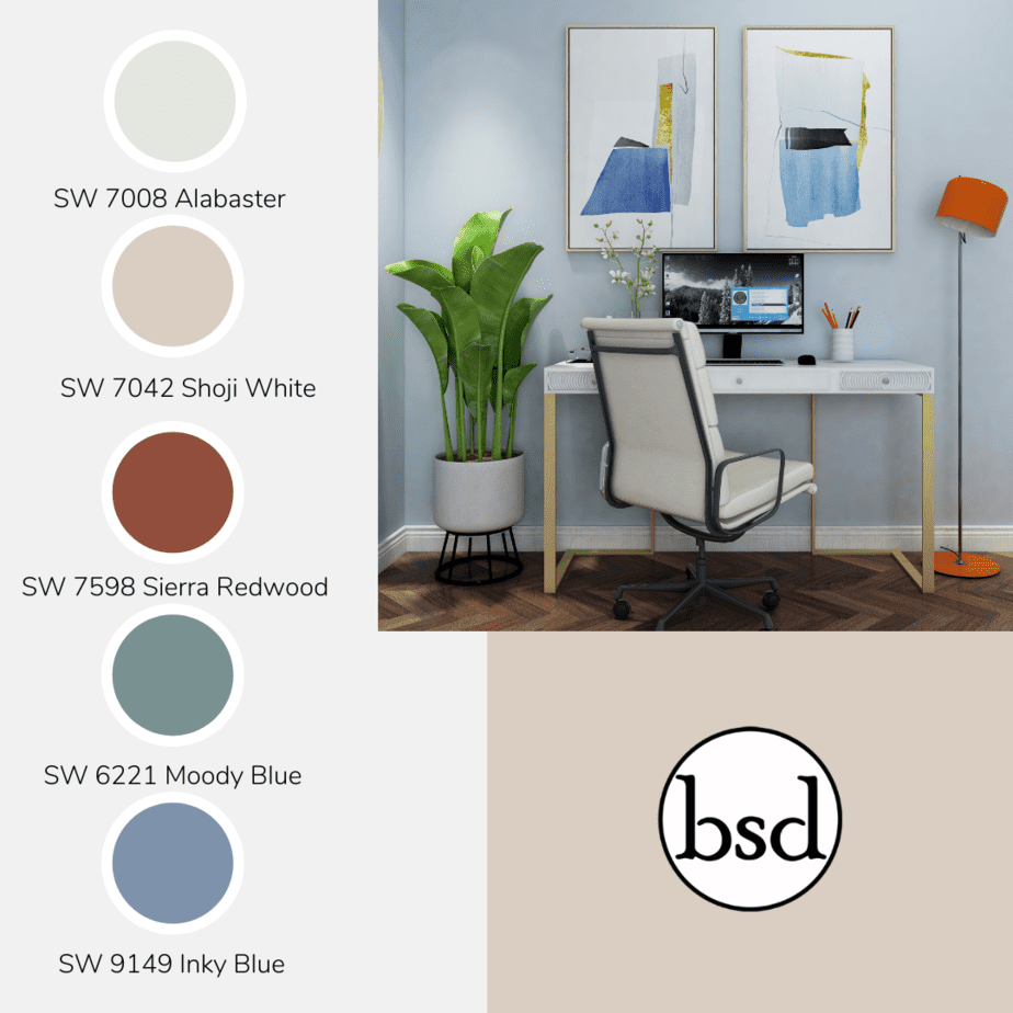 Seven great paint colors for the home office - BSD Interior Design Studio