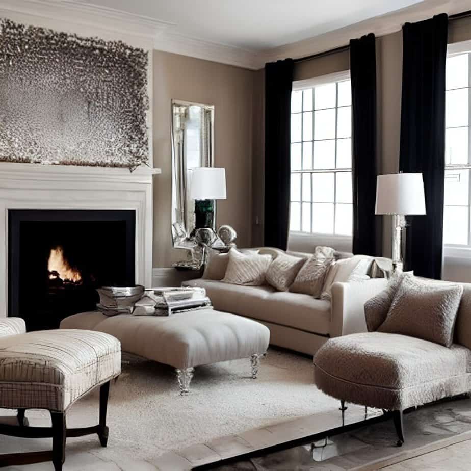 Monochromatic living room