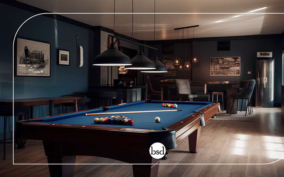 Awesome Man Cave Bar Interior Ideas On Budget BSD Interior Design Studio   Man Cave Pool Table 1 1024x576 