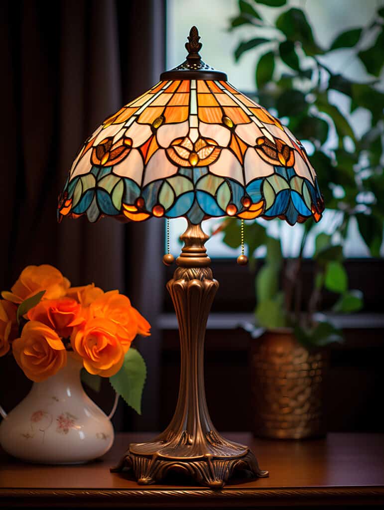 Vintage inspired Tiffany lamp