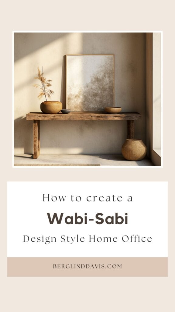 How to create a Wabi Sabi home office