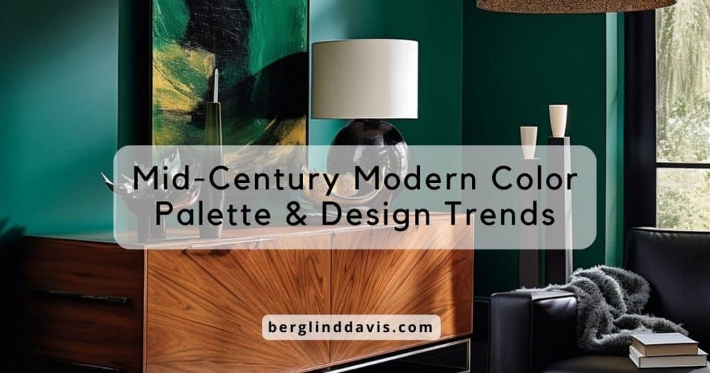 Mid-century modern color palette and design trends. - BSD Interior