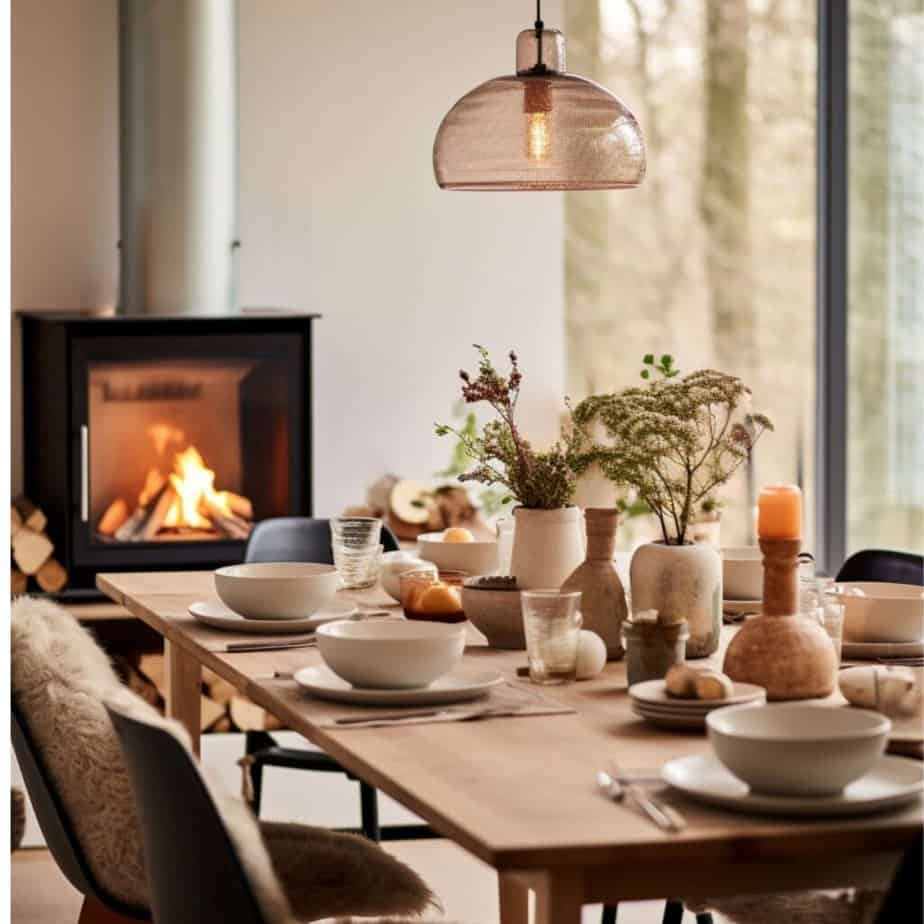 Scandinavian-dining-room-candles-hygge