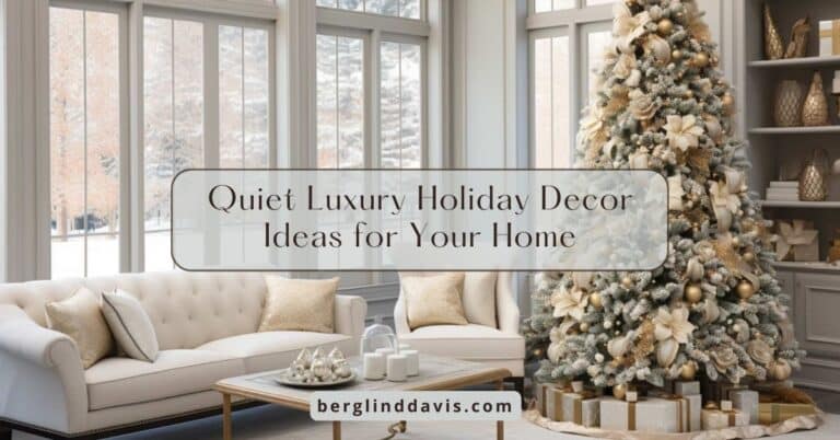 Quiet Luxury Holiday Decor Ideas for Your Home