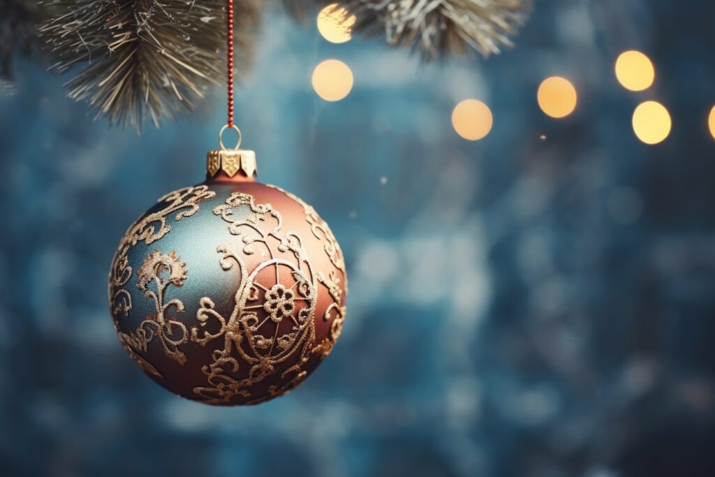 Bold Christmas: Maximalist Color Schemes to Try 12 Christmas_ornament_decoration_with_vintage_color