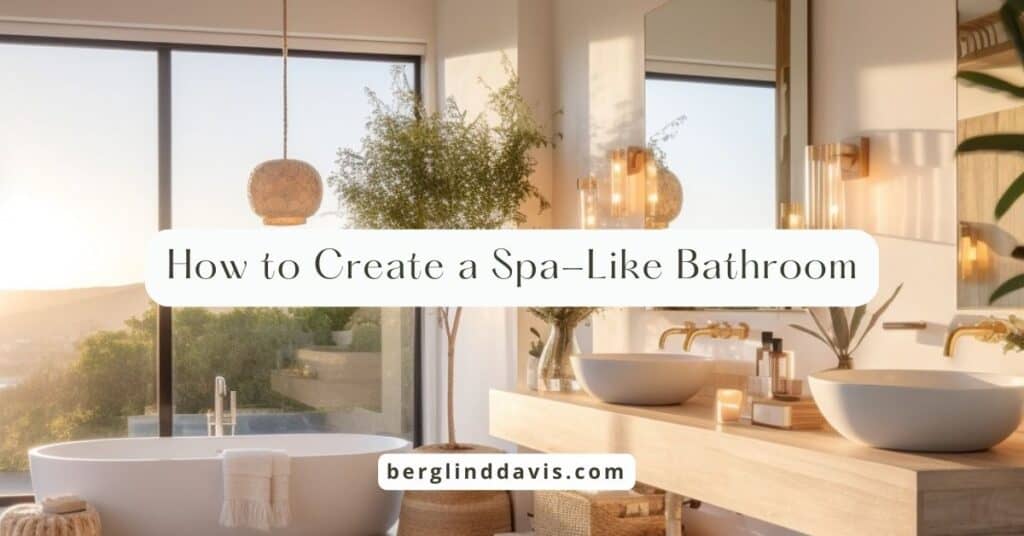 INTERIOR TIPS  How to create a spa-like bathroom design